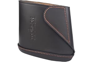 TOURBON Vera Pelle Shotgun Stock Extension Slip on Recoil Pad Sleeve - Marrone Scuro