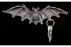 Figuren-Shop.de Fledermaus Schlüsselbrett mit roten Augen - Gothic