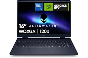‎ALIENWARE Alienware 16 Aurora Gaming Laptop AC16250 16" WQXGA 120Hz 100% sRGB Display, Intel Core 7 240H Series 2, NVIDIA GeForce RTX 5060, 16GB RAM, 1TB SSD, Windows 11 Home, Weiß beleuchtete QWERTZ-Tastatur