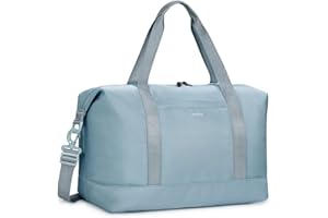 ECOHUB Ryanair Cabin Bags 40x20x25, 20L Underseat Hand Luggage Bag, Foldable Carry On Bag with Removable Wet Pocket, Water-Resistant Overnight Hospital Weekend Bag for Women, Grey (Patent Pending)