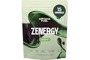 Matcha Fuel SuperLatte - Mushroom, Superfood & Adaptogenic Matcha Powder | Energy, Focus & Immunity | Lion's Mane, Reishi, Cordyceps, KSM-66 Ashwagandha | Gluten Free | Vegan | 15 Servings (300g)
