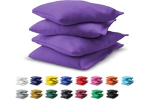 GoSports Cornhole-Wurfsäckchen, Set mit 4 Stück, Design gemäß Regelvorgaben, für jedes Wetter geeignet, Farben frei kombinierbar, Auswahl aus 16 Farben