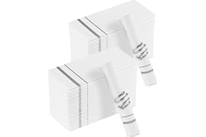 YIDUHAO Silver Napkins,Disposble Cloth Like Napkins, Dinner Napkins,Disposble Hand Towels, Linen-Feel Paper Napkins,Pack of 100