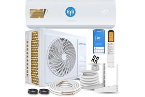 Danyon Klimaanlage Split - 12000 BTU - 3,4 kW, Selbstreinigung, leise, Smart Home, Inverter Klimagerät mit Heizfunktion, Splitgerät vorgefüllt mit R32 Kältemittel, Timer, bis 59 m2, 5m Komplettset