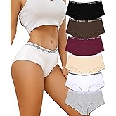 FINETOO Culotte Femme Coton Slip Ceinture De Sport sous Vetements Feminins Taille Basse Culottes Coton pour Femme Lot Sexy Ch