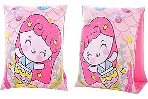 ENJOYAA Arm Bands Inflatable Armbands for Kids Boys Girls Swimming Armbands Floating Sleeves Float Arm Bands Roll Up Sleeves Float for Kids Children Swimming 3-6 Years
