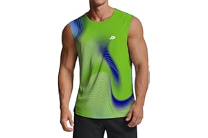 ANGEL CITIZ Men's Running Tank Top Gym Sleeveless T-Shirts Ultra Lightweight Marathon Singlet Training Vest UPF 50+