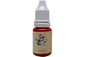 SAILOR JERRY VON DEEP COLOURS! GMBH REACH-konforme Sailor Jerry Tattoofarbe Chinarot (China Rot) 10 ml. Made in GERMANY. Mit Zertifikat. Tätowierfarbe, Tattoo Ink, Vertrieb durch HAN-SEN GmbH