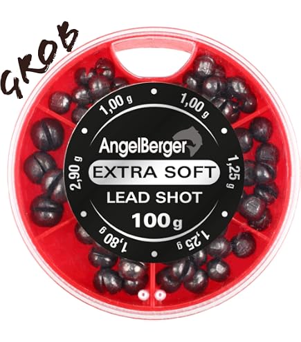 Angel Berger Assortiment Plomb Schrot Boîte Grossier - 100g