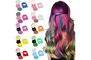 YOLONCE 10-Farben Haarkreide für Mädchen Set,DIY-Haarfarbe,Auswaschbar Farbiges Haarspray,Unterstützt das Mischen und Anpassen Mehrerer Farben Geeignet,Für Kinder,Frauen,Geburtstagsparty