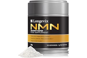 LONGEVIX NAD Powder 50,000mg/50g - Pure - High Strength NAD Supplement - NAD+ Support - Vegan - NAD Supplements UK Pure