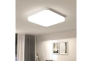 EASY EAGLE Plafoniera LED Soffitto 36W, Lampada Plafoniere Quadrato 3240LM 4000K Luce Bianco Naturale per Camera da Letto, Cucina, Soggiorno, Ufficio, Balcone, Bagno