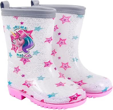 PERLETTI Stivali Pioggia da Bambina con Unicorno Rosa - Stivaletti  Impermeabili per Bambine con Baby Unicorn e Glitter - Galosce in PVC e  Suola Antiscivolo con Bordo Riflettente - Cool Kids : Amazon.it: Scarpe e  borse