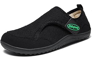 SMajong Zapatillas de Estar en Casa Hombre Invierno Mujer Pantuflas Antideslizantes Zapatos Cálido Cómodo de Planos Gr.36-46