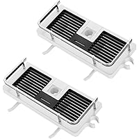 Hoomtaook Étagère Douche Salle De Bain Rangement Douche sans Percage avec Porte Savon Douche, Crochets et Porte Serviette Mur