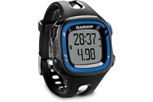 Garmin Forerunner 15 GPS Running Watch and Activity Tracker - Black/Blue, Large