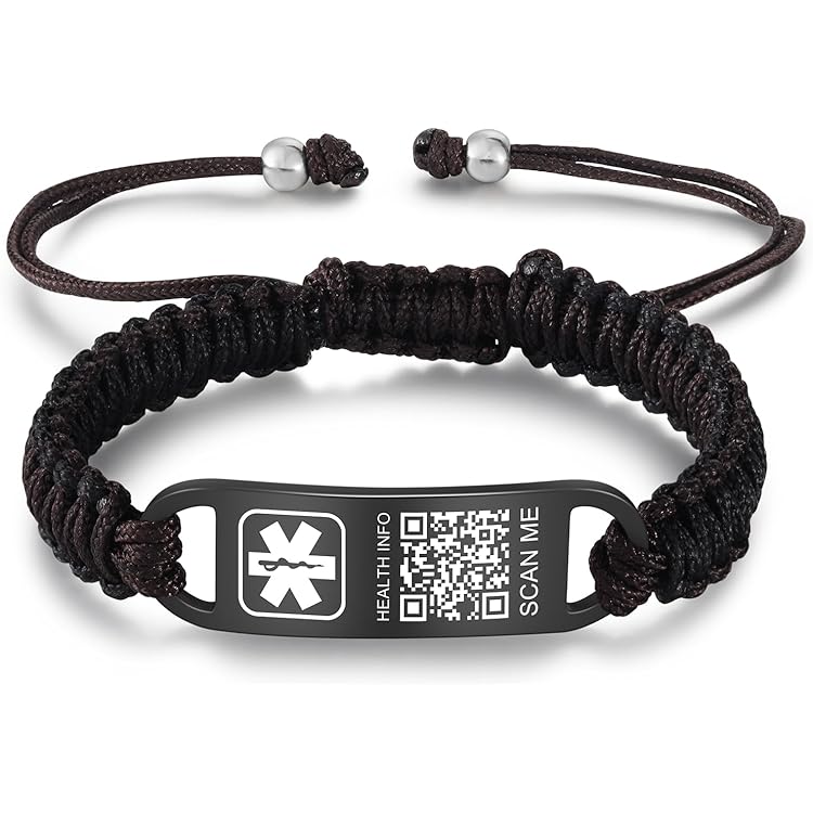 Medic Alert Bracelet For Women Theluckytag Upgraded QR Code