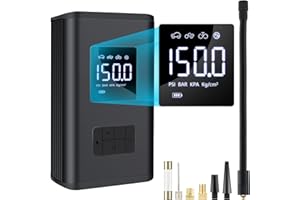 VTOPEK Upgraded 7800mAh Portable Air Compressor Tyre Inflator Cordless Dual Power Car Tyre Pump Fast Inflate Electric Bike Pump Handheld Rechargeable Car Pump with SOS LED for Car Bicycle Motorcycle Balls