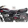 Sahara Seats Royal Enfield Classic 350/500 Leather Finish Seat Cover Black and Red