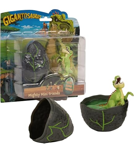 Figurine Gigantosaurus Avec Œuf Slime | 5 Cm | Personnage Aléatoire | Jouet Dinosaure 3 Ans Et Plus | GGN015