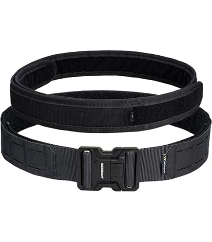 Ceinture Tactique MOLLE à Libération Rapide, Intérieur Rembourré, Découpe Laser, Pour Chasse