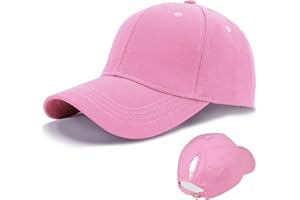 ‎LIVACASA LIVACASA Baseball Damen Pferdeschwanz Baseball Cap Atmungsaktiv Cappi Sonnenhut Sonnenschutz Kappe Schirmmütze Einheitsgröße Cappy Baseballkappe