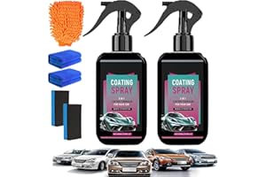 Oveallgo Lymrex Kit Premium D'Entretien Automobile, 3 En 1 Lymrex Voiture, 200ml Lymrex Spray Voiture éTanche à L'Eau Et à La PoussièRe, 100% SûR Pour La Peinture Des (2PC*rouge)
