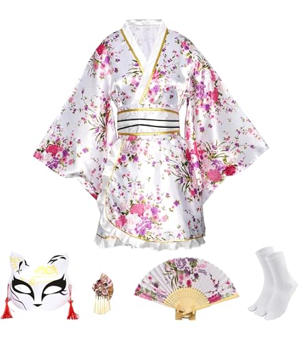 MAYILNSIN - Kimono Long En Soie Pour Femme - Robe De Chambre élégante Pour Mariage, Détente Ou Cadeau