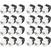 DIGITUS Cat 6 Keystone Module - 24 Unshielded | 251 MHz 1GBase-T &ndash; Toolless &ndash; LSA &ndash; RJ45 Female Connector &ndash; AWG 26-22 &ndash; 1 Gbi