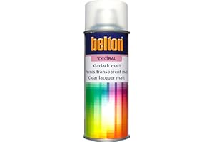 belton spectRAL Lackspray NC Klarlack farblos, matt, 400 ml - Profi-Qualität