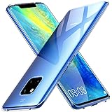 Peakally Etui na telefon Huawei Mate 20 Pro, miękkie, silikonowe, cienkie, przezroczyste [odporne na zarysowania] [antypośliz