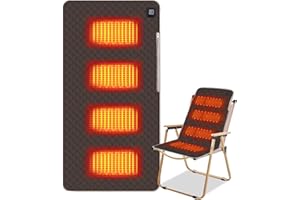 ‎LES-THERESA Les-Theresa Beheiztes Sitzkissen, 45 * 90 cm Elektrisches Heizkissen mit 3 Heizstufen Tragbare Wärmekissen Elektrisch, Schneller Heiztechnologie, USB 5V Heizsitzkissen für Stadion, Camping, Outdoor