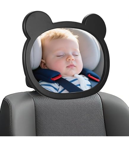 Miroir Voiture Bébé, Bébé Vue Arrière Miroir Avec Clip Rotation A 360 Retroviseur Voiture Bebe Pour Vue Large Securite Sieges Arriere 9 57 Cm Pour Parents 89992125