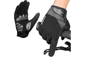 COFIT Guantes de Ciclismo Unisex de Dedo Completo con Gel Acolchado, Antideslizantes y Compatibles con Pantalla Táctil para Bicicleta MTB y Carretera