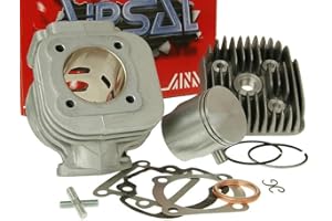 Kit cylindre Airsal en aluminium 70 cc pour AC Aprilia, Amico (1991-1992), (à partir de 1993), GL, Sport, SR 50 (jusqu'à 1994), MBK, Booster, Slider, Yamaha, Bws, Stunt, Target, Zuma