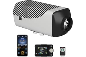 Likaci Diesel Heizung Bluetooth APP Steuerung 5KW-8KW 12V/24V Diesel Luft Auto Parkplatz Heizung Schnelle Heizung, Aufgerüstete LCD Schalter Anzeige und Fernbedienung für Wohnmobil, Garage