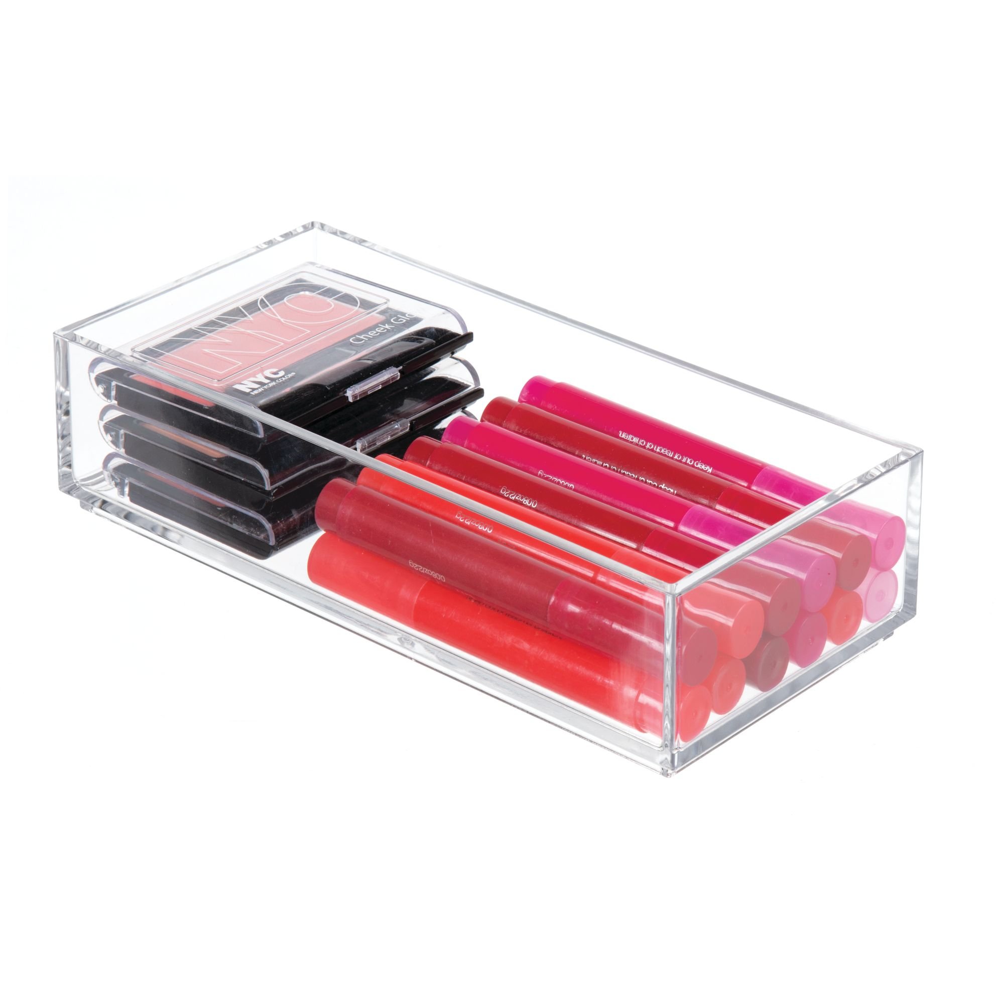 Idesign Makeup Organiser Tray Small Plastic Drawer Organ