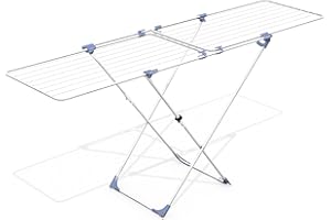 VILEDA Gimi 153847 - Tendedero Mesa Extensible Duo, Acero, Color Blanco