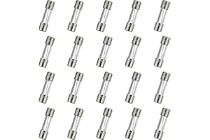 HUAREW T7AL250V 20 st 5x20 mm långsam smält glassäkring 7A 250 V 0,2 x 0,78 tum fördröjningssäkring