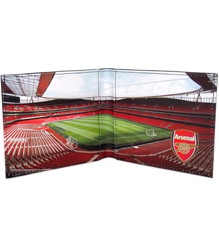 Arsenal F.C. Portafoglio in nylon, prodotto ufficiale, rosso