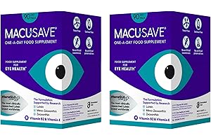 2 X 90 Pack - Macu-SAVE Food Supplement with Meso-Zeaxanthin/Lutein and Zeaxanthin - 180 Capsules (6 Months Supply)