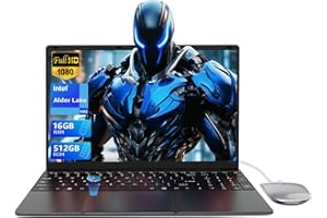 PINSTONE Portatile PC 15,6 pollici N95 Processore Quad-Core Portatile con 16GB DDR4, 512GB SSD, Schermo Full HD 1920 x 1080, Computer PC con WiFi5, Bluetooth 4.2, 3x USB 3.0, 1x HDMI,Supporto Touch ID