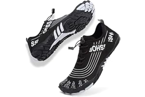 Topwolve Escarpines para Hombre Barefoot Secado Rápido Zapatos de Agua Respirable Antideslizante Zapatillas de Deportes Acuáticos Buceo Snorkel Surf Yoga