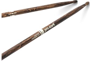 ProMark Schlagzeug Sticks - Classic Forward 747 Drum Sticks - FireGrain - Keine übermäßige Vibration - Lackierung, Ovale Holzspitze, Hickoryholz - 1 Paar
