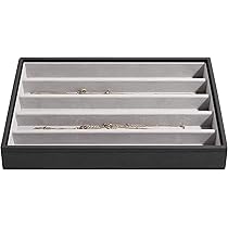Stackers grijze klassieke middelgrote juwelendoos horloges en accessoires laag Stackers grijze klassieke middelgrote juwelendoos horloges en accessoires laag