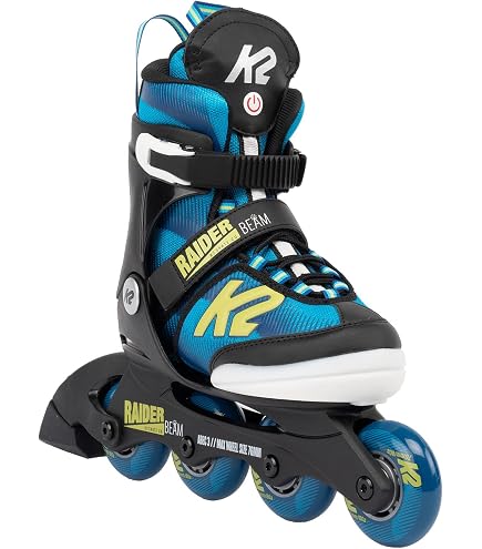 K2 Marlee Beam Inline Skates Für Mädchen – LED-Leuchten, 5-fach Größenverstellbar (L/M/S), Lila-grün K2 Marlee Beam Inline Skates Für Mädchen – LED-Leuchten, 5-fach Größenverstellbar (L/M/S), Lila-grün