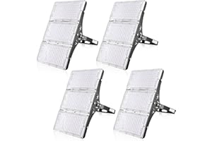 Viugreum Faretto LED da Esterno 300W 4 Pezzi, IP66 Resistente all'acqua Faretti LED da Esterno, Luce Di Sicurezza 30000LM, 3200K Bianco Freddo, Super Luminoso Esterno led per Giardino, Magazzino