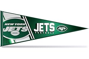 Rico Industries NFL Football New York Jets Primary 12" x 30" Felt Wall Décor Pennant - Great for Home/Bed Room/Man Cave Décor