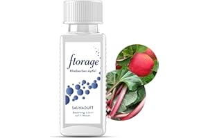 ‎FLORAGE Florage 100 ml Sauna Infusion Rhabbarb Apple, 50 Years of Experience as a German Fragrance Manufactory, High Yield Infusion for the Sauna, Many Infusion Fragrances, Vegan and No Animal Testing, Also