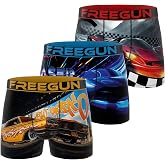 FREEGUN Pack of 3 Men's Boxer Briefs Underwear for Men